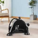 Mini Arm and Leg Anti Slip Peddler Exercise Bike Adjustable Portable Pedal Trainer LCD Display for Seniors