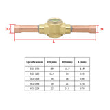 fpr Air Conditioning Sight Glass observation mirror central air conditioning cold storage refrigeration sight glass 1pc