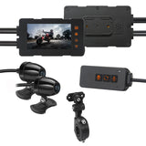 Waterproof DVR 2K+1080P Dual Dash Cam Night Vision HD Motorcycle Driving Recorder WiFi GPS Navigation 3.0 inch screen