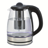 1pc, Electric Kettle -2.2L Water Pot 1500 Watt Coffee And Tea Pot Borosilicate Glass Easy To Clean, Wide Opening, Automatic Closing