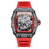 2022 New Fashion Diamond Design Watch Men's ONOLA Casual Waterproof Tape Quartz Watch Relogio Masculino Clock