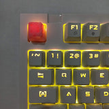 Custom Backlit Keycap Cartoon Cheese Resin Key Oem Profile R4 For Rgb Keyboard