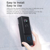 Wireless Video Doorbell Camera with Chime Ringer - Smart AI Human Detection, 2.4G WiFi, 2-Way Audio, 1080P HD, Night Vision