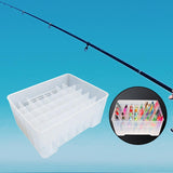Lure 40 Grid with Dividers Protection Container Case Gear Tackle Box for