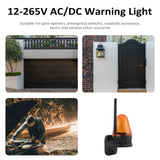 Warning Light Gate Opener Universal Flashing Lights IP54 High Brighess for Emergency and Construction Vehicles