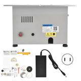 Table Saw Electric Mini Portable Tabletop Saw Woodworking Desktop Cutting Tool DC1224V 96WUS Plug 110V-240V Silver