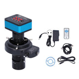 4K 2K 12MP USB Industrial Microscope Camera 200X CMount Lens 144LED Ring Light AC100240V
