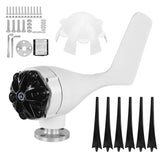 Windmill Turbines Generator Small 6 Blade Wind Industrial Machinery Equipment 800WBlack 24V