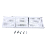 Foldable Metal Rack Storage Shelving Unit with Wheels Heavy Duty Carbon Steel Folding Storage Shelves for Garage Kitchen 3 Layers