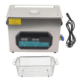 Ultrasonic Cleaner Sonic Cleaning Machine Heater 40kHz 6L Capacity for Jewelry Glasses US Plug 110V