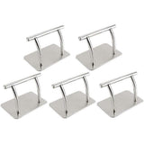 5pcs Stainless Steel Footrest Foot Rest Barber Chair Beauty Salon Equipment