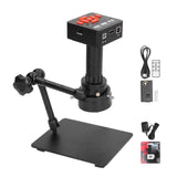 Digital Microscope 32GB Card 360 Degree Adjustable Industrial Camera with Ring Light  100240V