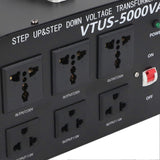5000W Power Voltage Converter  to  Step Up Down Transformer with Universal Interface   Input