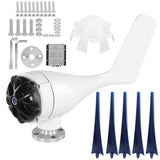 300W Wind Turbines Generator 5 Blades 12m/s Low Noise Power Supply for Homes IndustrialBlue 12V