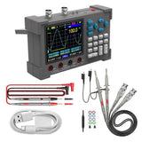 3in1 Oscilloscope Multimeter Signal Generator Machine 3.2inch IPS Display Oscope Meter Handheld Oscilloscope 120Mhz Bandwidth 250MSa/s Sampling Rate D