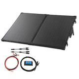 Solar Panel Kit Folding Portable Mono Solar Panel with Stand for Camping RV Outdoor Use 80W