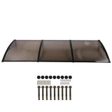 Window Awning Rainproof Sun Shade Door Canopy Windproof Door Awning Cover for Garden Outdoor 300cm / 118.11in