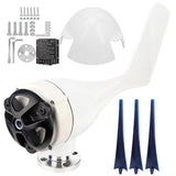 800W Small Wind Generator Kit 3 Blades Power Turbines Parts for Marine Home ChargingBlue 48V