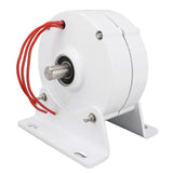 Permanent Magnet Generator Dual Shaft 24V 3 Phase Synchronous Generator Alternator with Base for Wind Turbine 200W