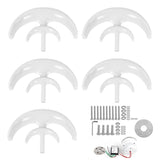 Wind Turbines Kit 100W 5 Blade Wind Power Generator for Boats Charging White Lantern Type 24V