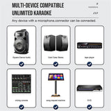 GM1. 1 Microphone UHF Frequency Adjustable Handheld Karaoke Mic for Show Teaching Pink EU Plug