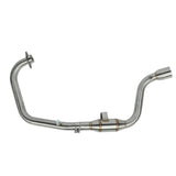 Motorcycle Front Middle Exhaust Pipe Muffler Link Pipe Kit Replacement for SUZUKI GIXXER155 GSX150F