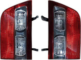 (A Pair Flat) Car Tail Light Compatible For Toyota Hiace Regius Touring Rear Lamp Rch47 1999 2000 2001 2002 2pcs (color : A Pair Corner)
