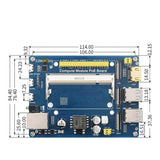 Compute Module PoE Board+CM4S 8G+32G Kit for CM4S Compute Module 4S Expansion Board+Core Board EU P