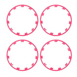 4PCS Wheel Rim Protection Ring Decorative Precise Fit Replacement for Tesla Model Y 21in 2021 to 2024 Red