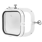 L350mm H300mm Portlight Window Tempered Glass 180?? Internal Opening Hatch Porthole for Marine Boat Yacht