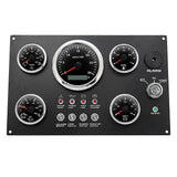 LED Gauge Set with Instrument Switch Panel Water Temp+Fuel+Oil Press+Voltmeter+ Tachometer for Mari