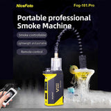 Compact Mini Fog Machine with Remote Control and Lighting Effects for Stage & Photography