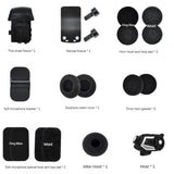 Motorcycle Helmet Intercom Bluetooth Headset with 2K Camera Recorder Intercom Car DVR Electric Vehi