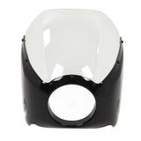 Motorcycle 7in Headlight Windshield Fairing Aerodynamic Part Universal Modification for Cafe Racers