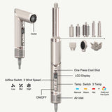Folding Hair Dryer Negative Ion Home Hot Air Comb Set Wind Salon Hair Styler Tool Professional Hair