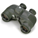 Powerful Adult Binoculars 10x50 High Waterproof Telescope Integrated Compass and Rangefinder with Harness Strap(Green)