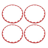 4Pcs Wheel Rim Protection Ring Stylish Sturdy Wheel Edges Trim Protector Ring for 19 Inch Wheels Replacement for Tesla Model Y Red