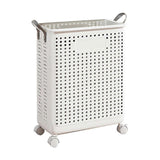Household Folding Dirty Laundry Basket Bathroom Laundry Basket With Pulley Basket