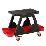 Automotive Mobile Rolling Mechanic Stool,Roller Creepers Seats Brake Wheels Storage Drawers Tray Roller Seats