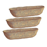 36 Inch 3 Pack Trough Liners Coconut Coir Fiber For Wall Basket Window Box Liners Garden Planter