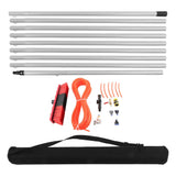 Solar Panel Cleaning Brush Water Fed Pole Kit Outdoor Window Glass Solar Panel Cleaning Extendable Telescopic Pole Water Fed Brush Spray Washer 9m