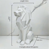 Lion Statue Lion Decor Gifts For Men Geometric Stylish Sculpture Lion Figurine Decoration For Livi