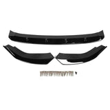K??SEEK DESIGN 3pcs Front Bumper Splitter Lip Spoiler Modification Fit for MK8 2021+(Glossy Black )