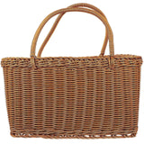 1PC Portable Storage Basket for Outdoor Picnic Wedding Decoration (Coffee)