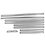 10pcs Carbon Fiber Side Door Body Molding Trim Strips for Mercedes Benz G Class W463 (2019-2020)