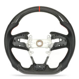 Carbon Fiber Steering Wheel Perforated Leather for Civic FC FK Type R 2017?2021 North American Spec