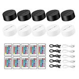 10 Pack 3d Night Led Lamp Base Remote Control Usb Cable For Acrylic