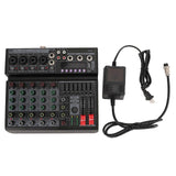 Professional 6 Channel Mixer 99 Presets 7 Band EQ Output Digital MP3 Computer Input 48V Phantom DJ Sound Board Mixing Console