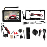 5in 2.4G Wireless Digital Car Monitor HD License Plate Frame Rear View Camera IP68 Waterproof NTSC System