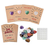 Valentines Day Gifts for Kids -24Pcs Valentines Card with Heart-Shape
